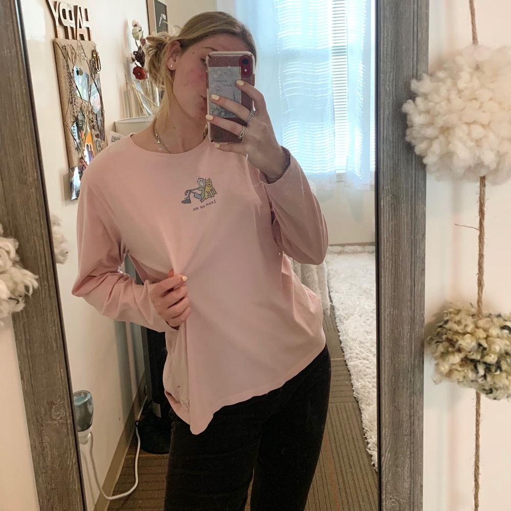 Long Sleeve Pink Life is Good Shirt